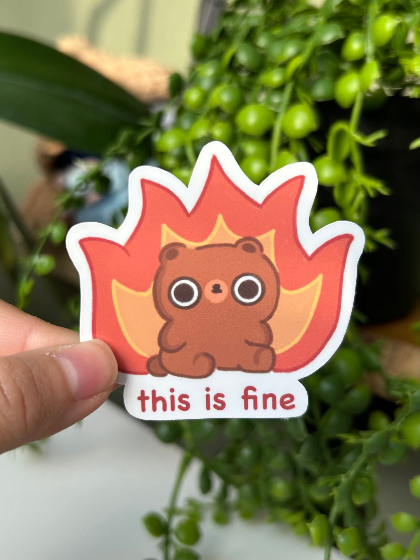 this is fine sticker