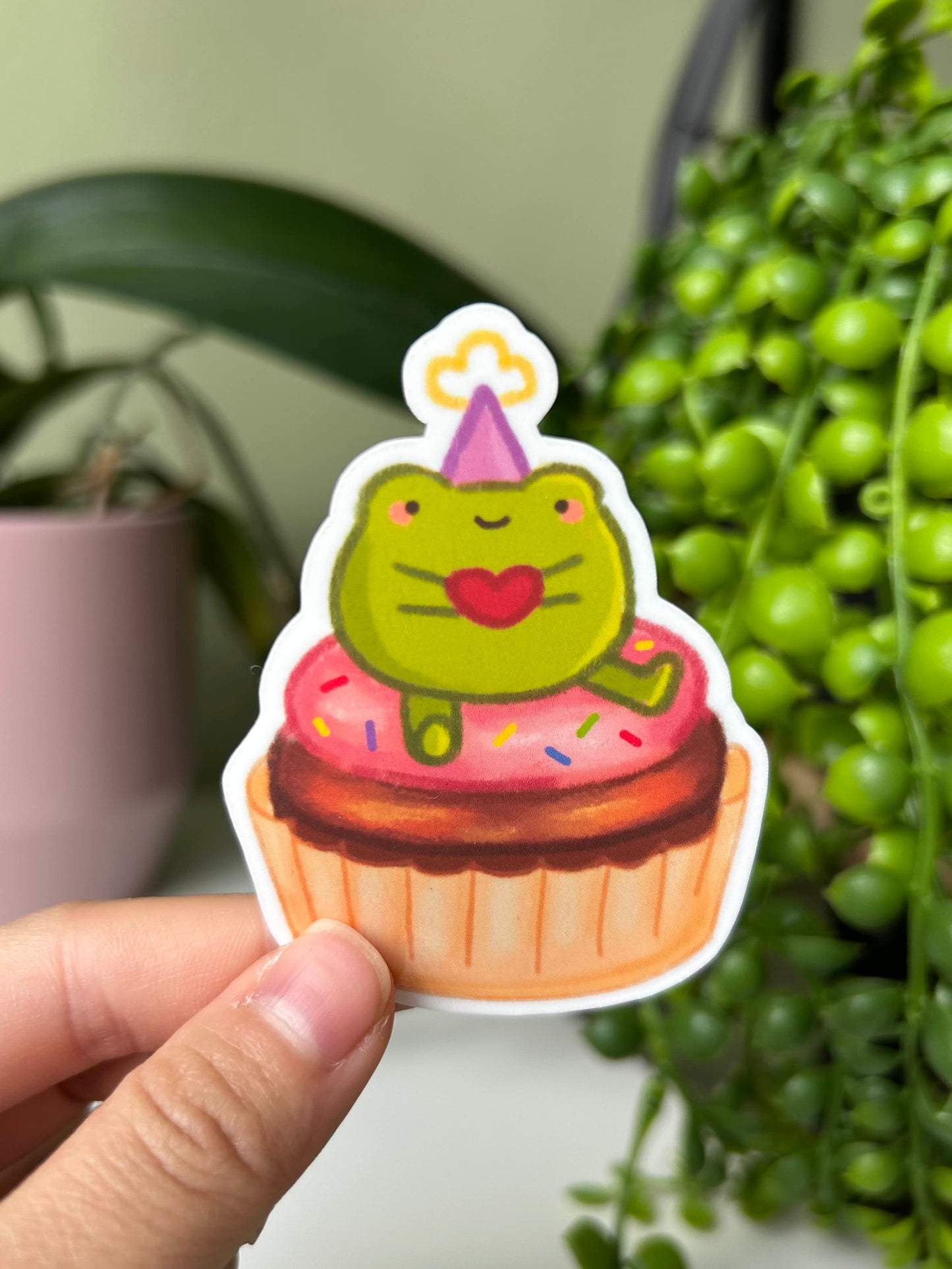 bday frog sticker