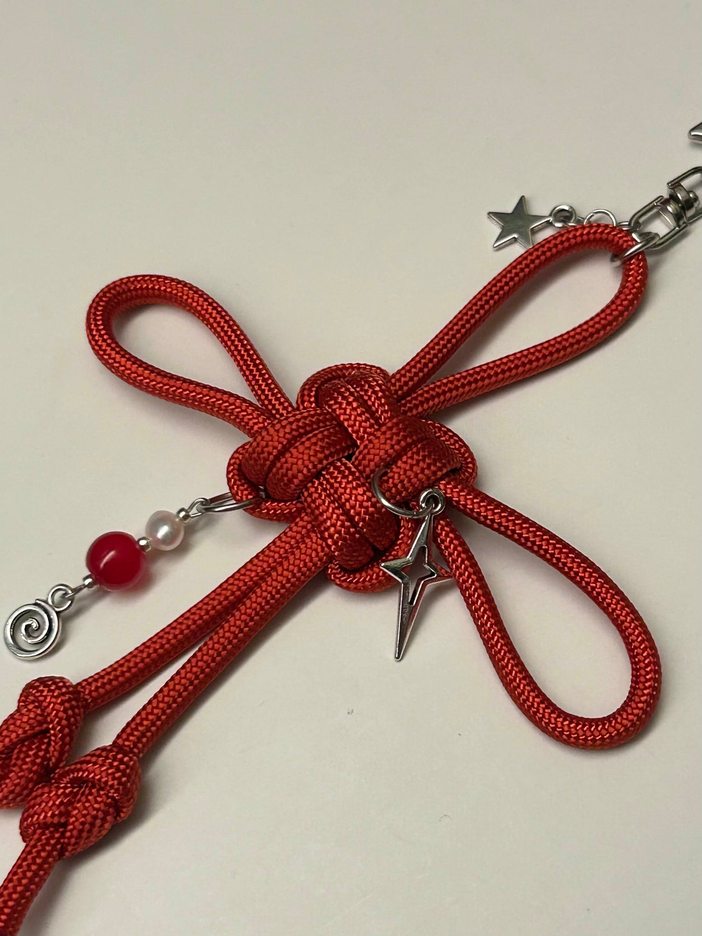 Red Lucky Knot Keychain