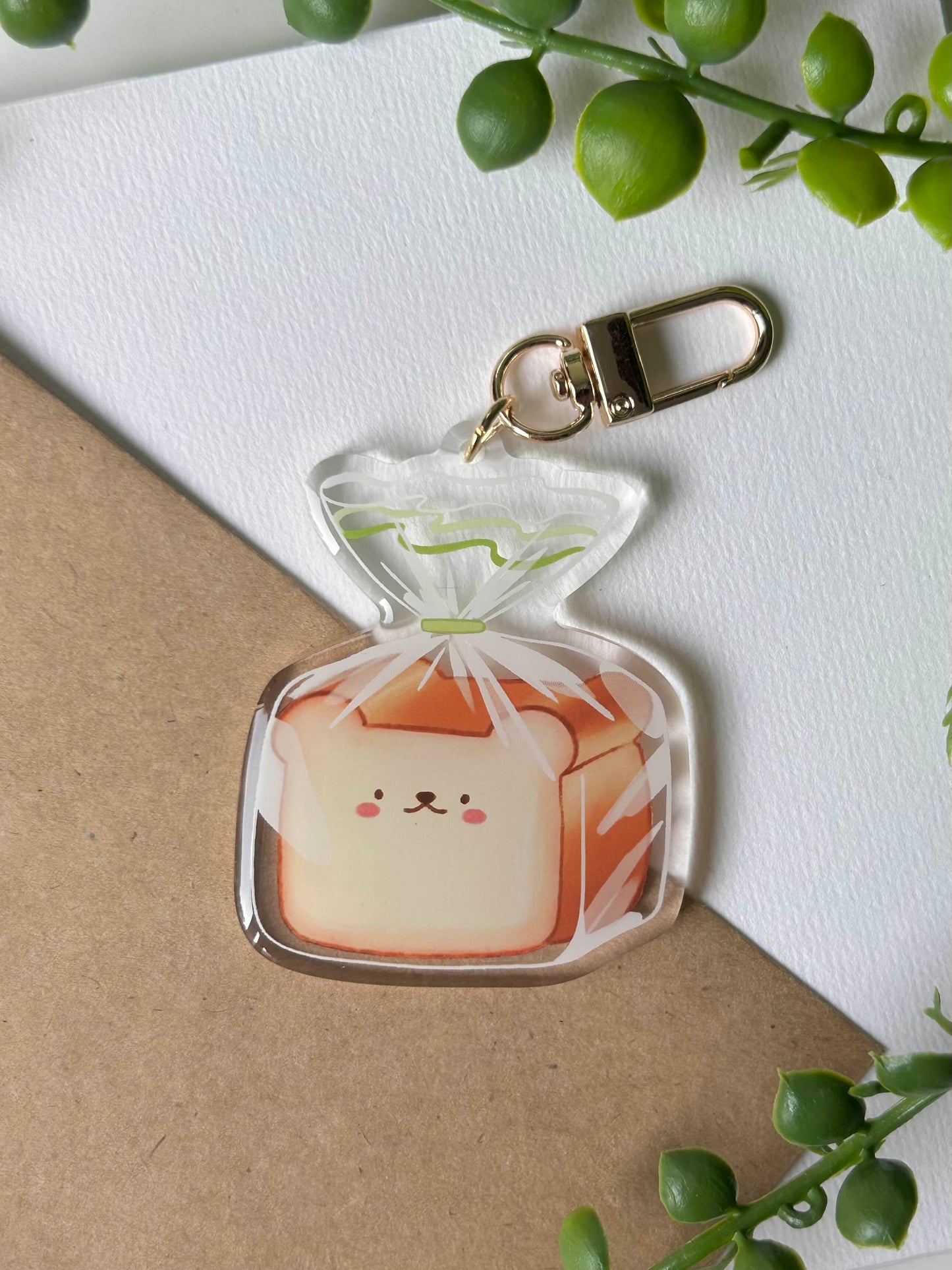 bread bear keychain
