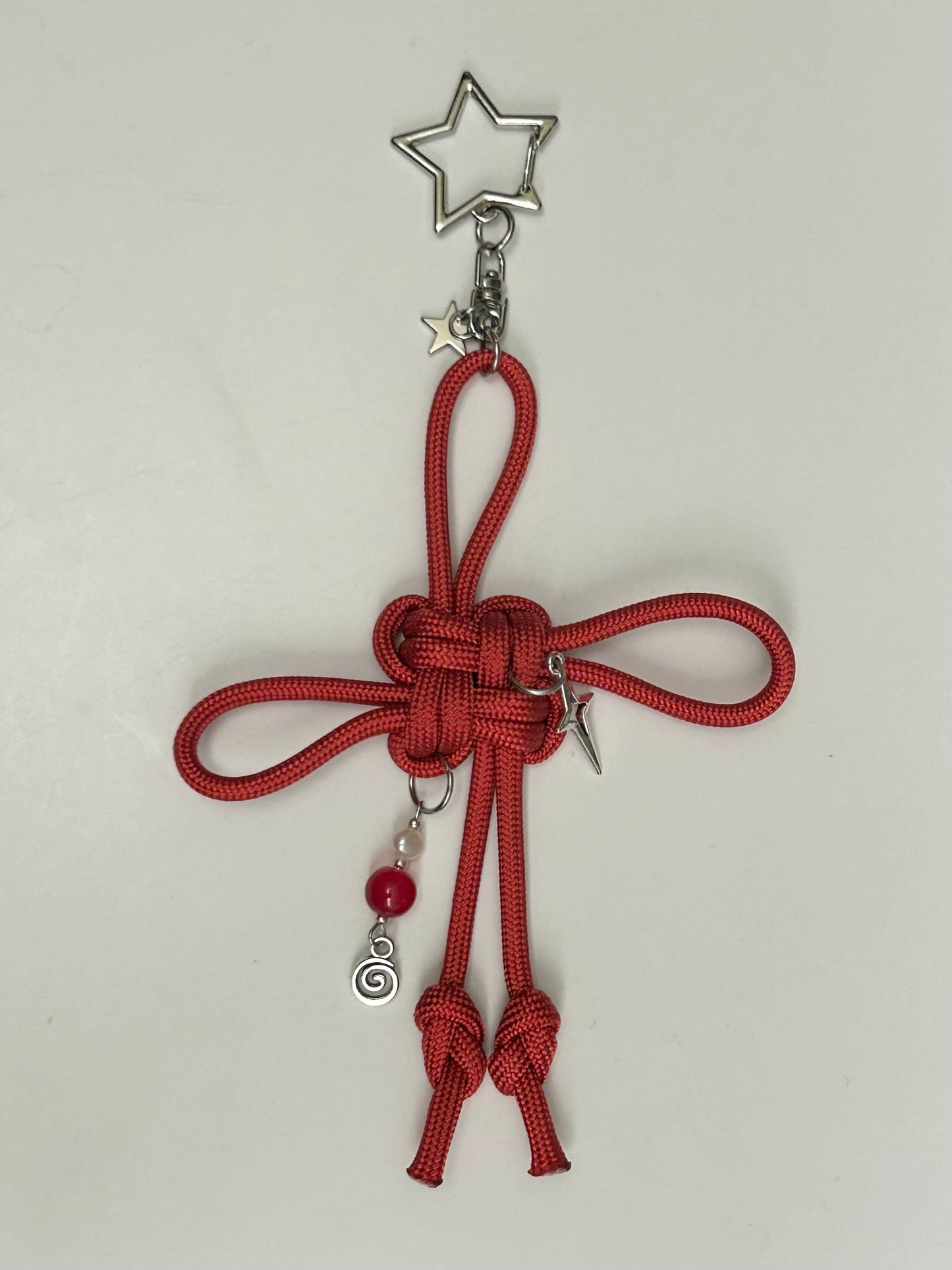 Red Lucky Knot Keychain