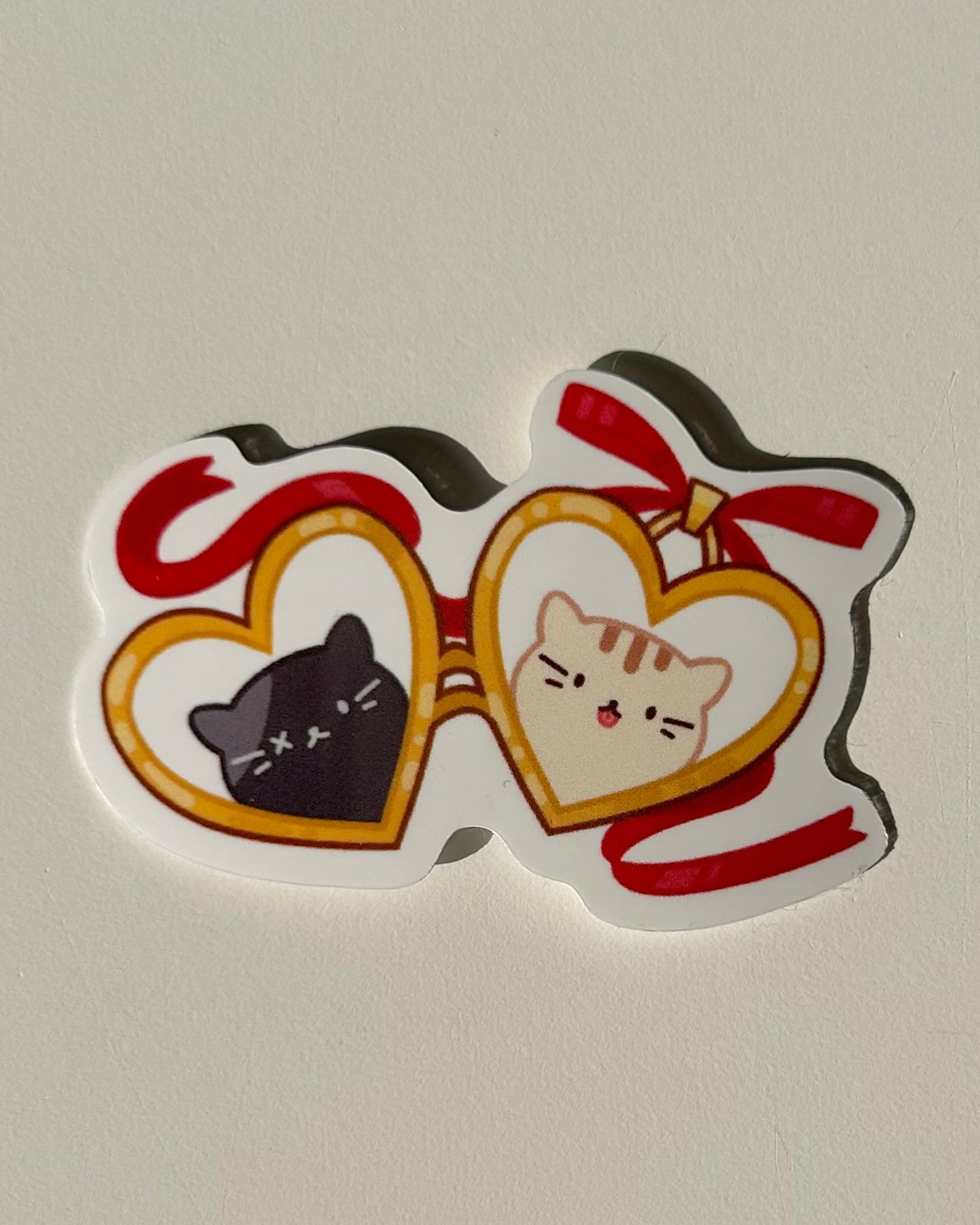kitty locket Sticker