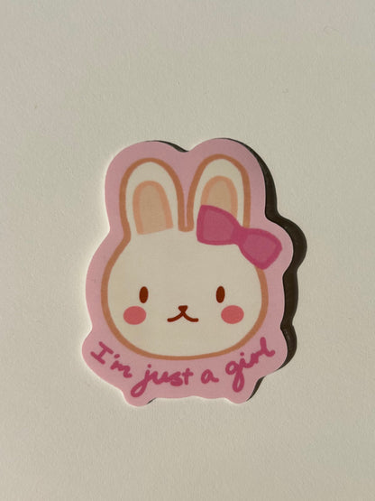 I'm just a Girl Sticker