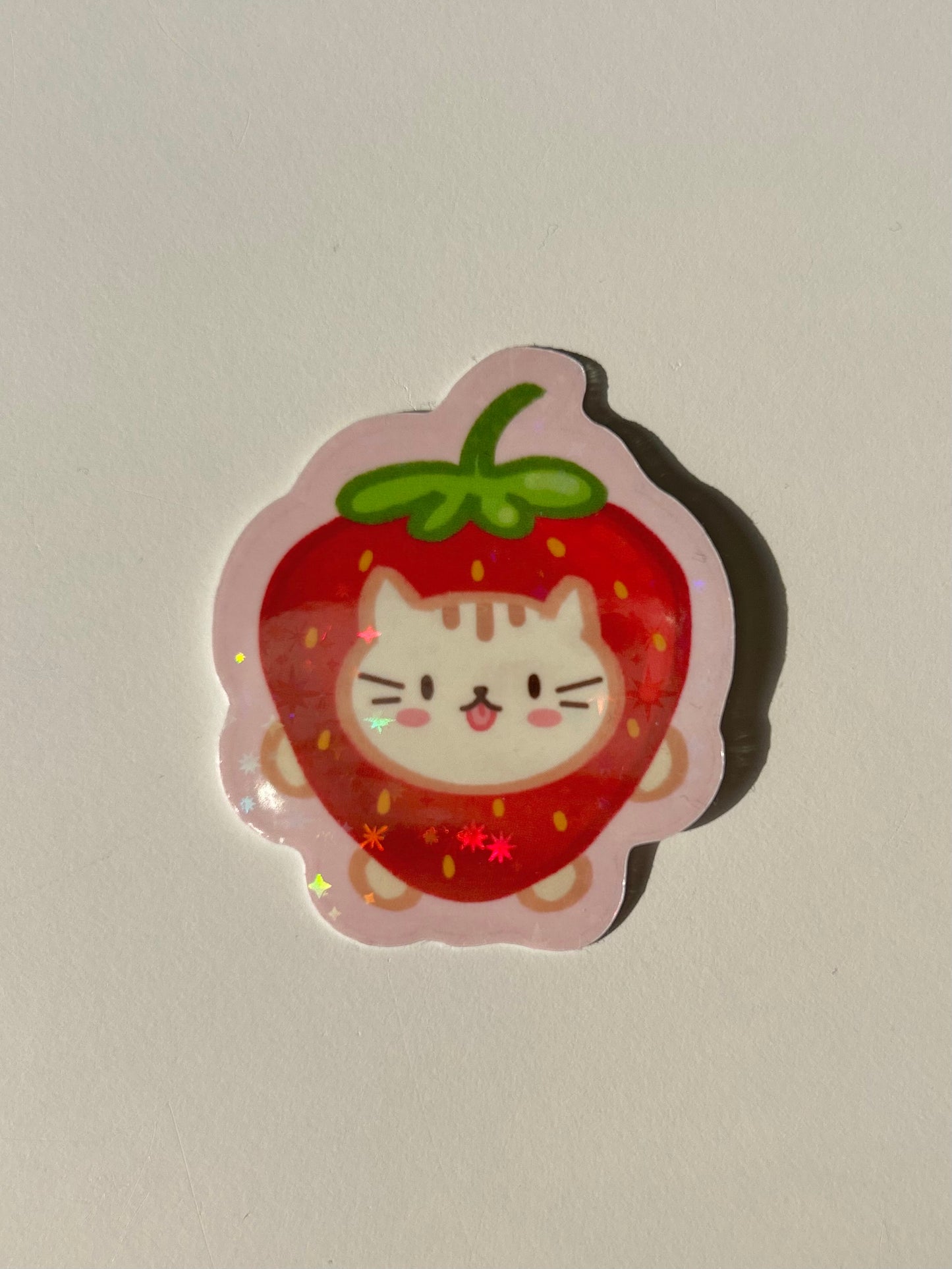 Strawberry Kitty Sticker