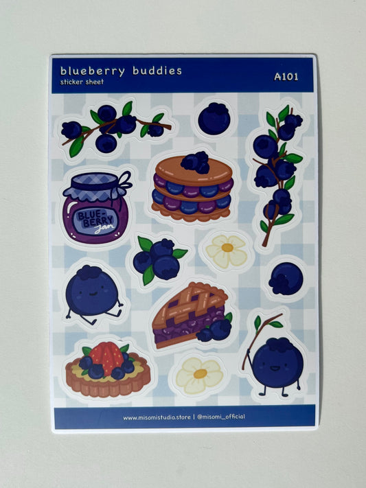 Blueberry Buddies Sticker Sheet