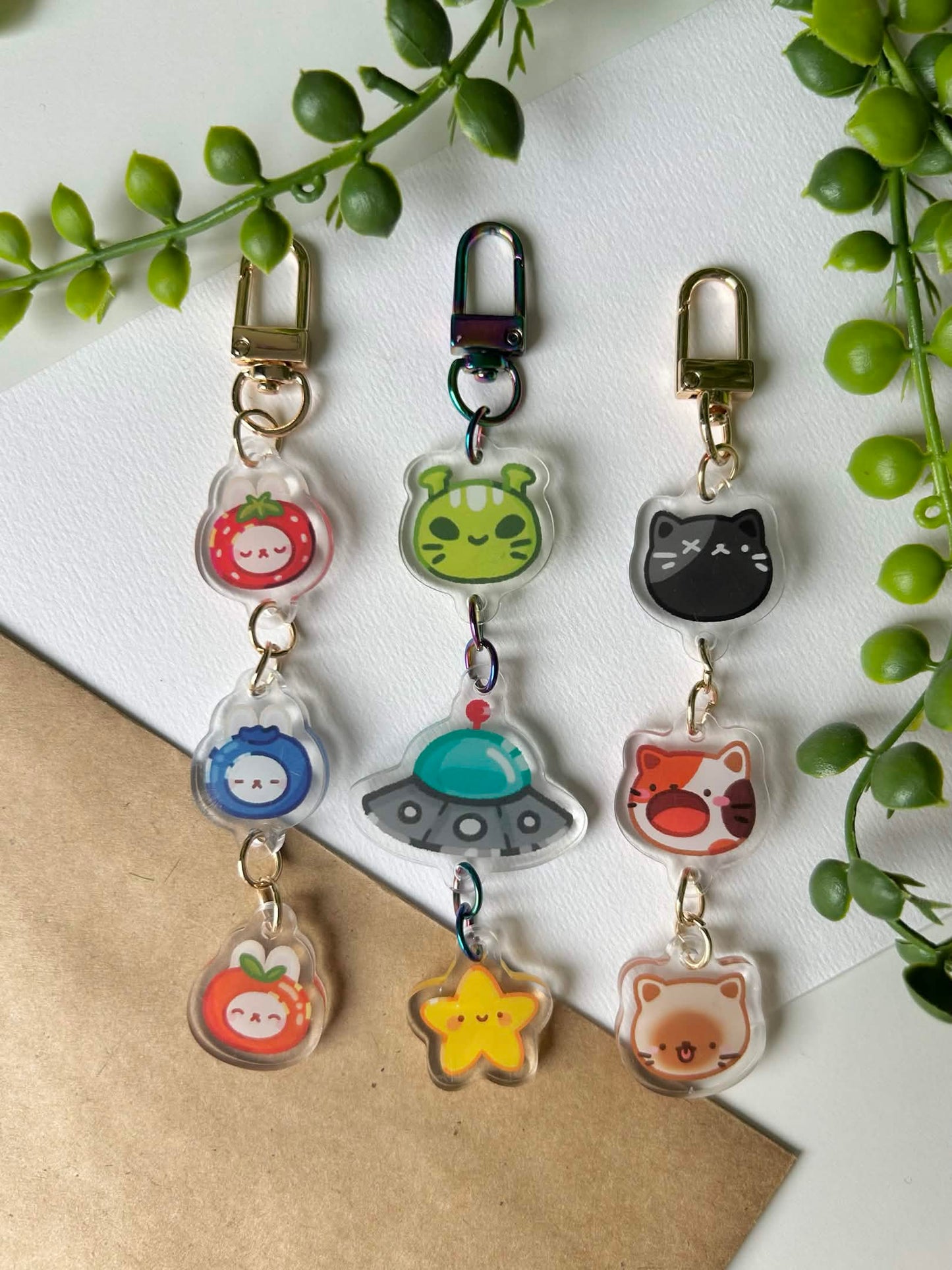 more buddies | linked keychain