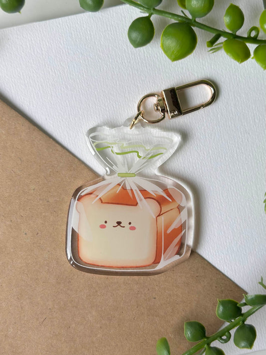 bread bear keychain