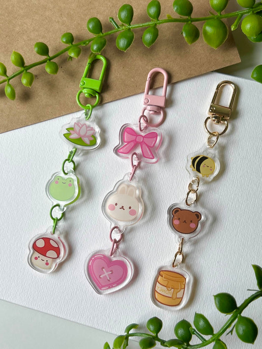 little buddies | linked keychain