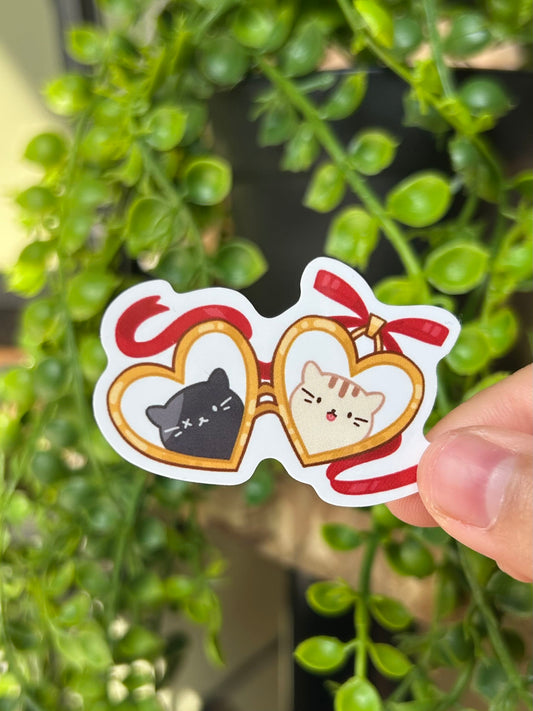 kitty locket Sticker